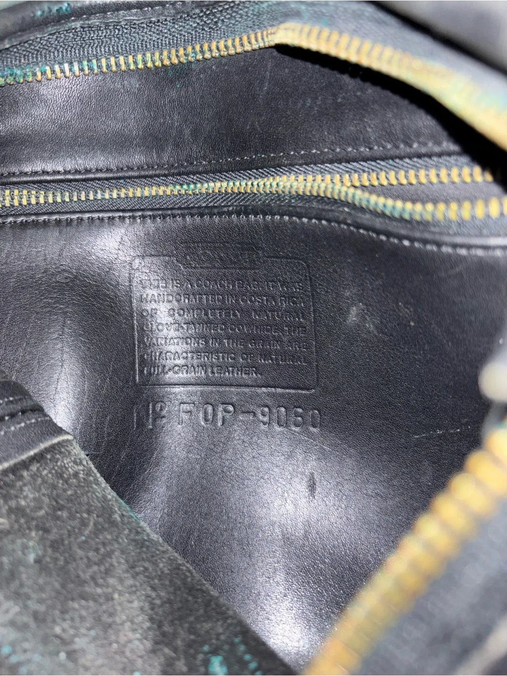 Coach Vintage Legacy Large Slim Duffle Bucket Bag Black Leather 9060 Classic
